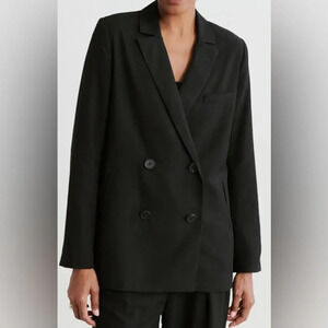 Jenni Kayne Jones Double Breasted Blazer Black Size 0